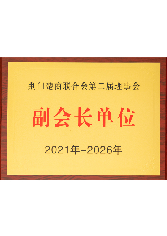 荊門楚商聯(lián)合會第二屆理事會副會長單位